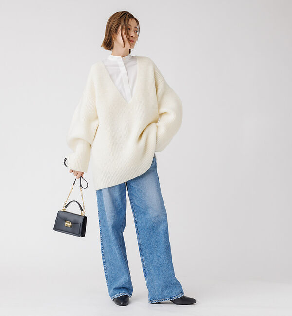 Rouge vif「畦ニット チュニック」|ニット・セーター|