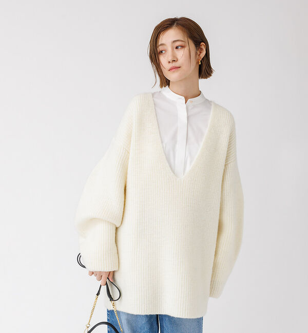 Rouge vif「畦ニット チュニック」|ニット・セーター|