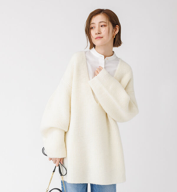 Rouge vif「畦ニット チュニック」|ニット・セーター|