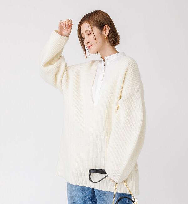 Rouge vif「畦ニット チュニック」|ニット・セーター|