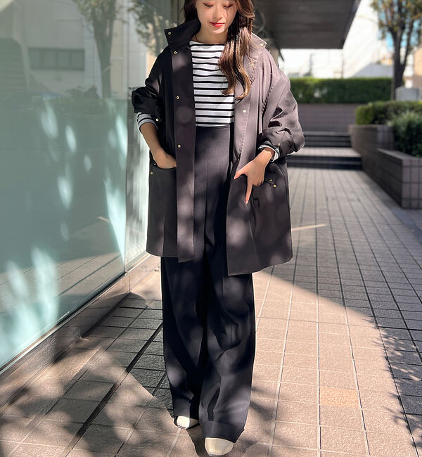 Rouge vif「スタンドカラー ハーフコートブルゾン」|その他|