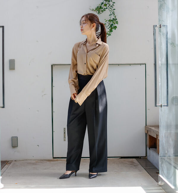 Rouge vif「【セットアップ対応】マーベルト ワイドパンツ」|その他|