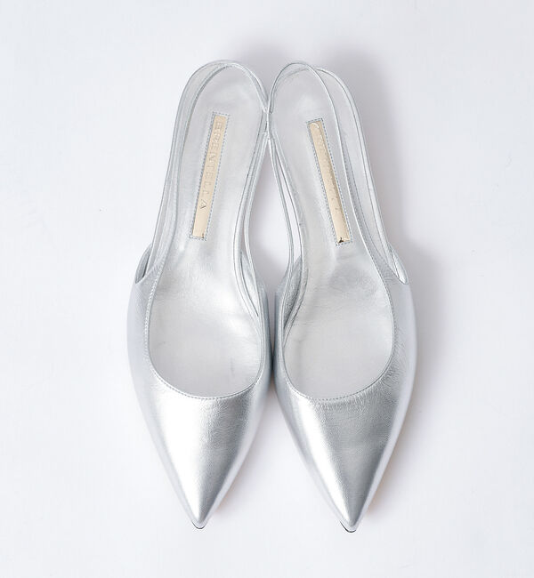 Rouge vif「【BRENTELLA/ブレンテッラ】CLARA バックスリングフラットミュール」|パンプス|