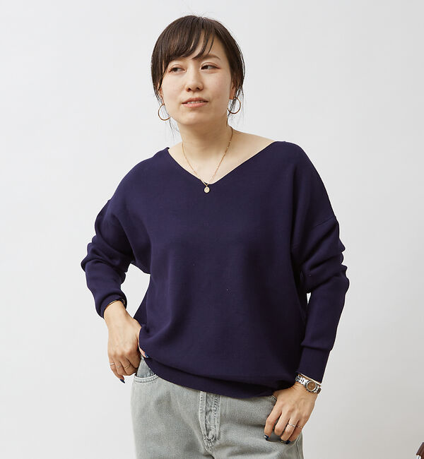 Rouge vif「スムース2WAYパールニット」|ニット・セーター|