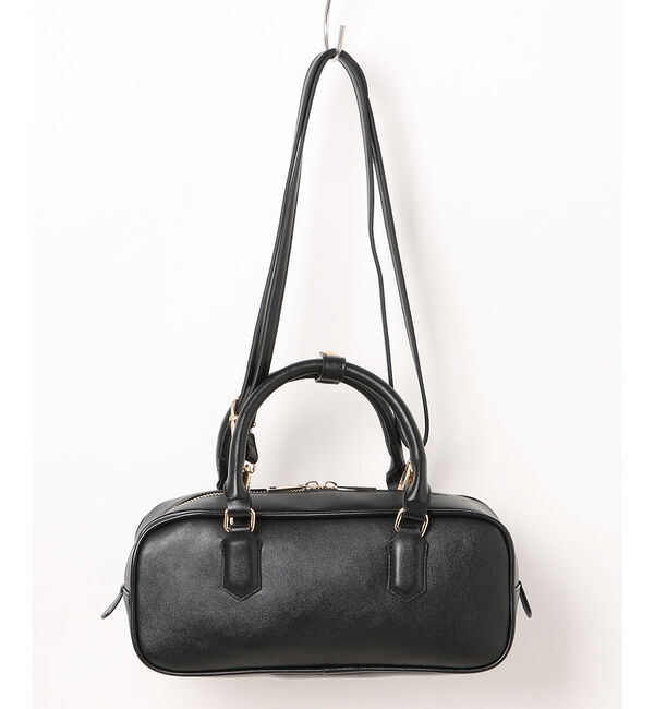 Rouge vif「【VELETTO/ヴェレット】2wayハンドバッグ」|ショルダー・メッセンジャー|ブラック