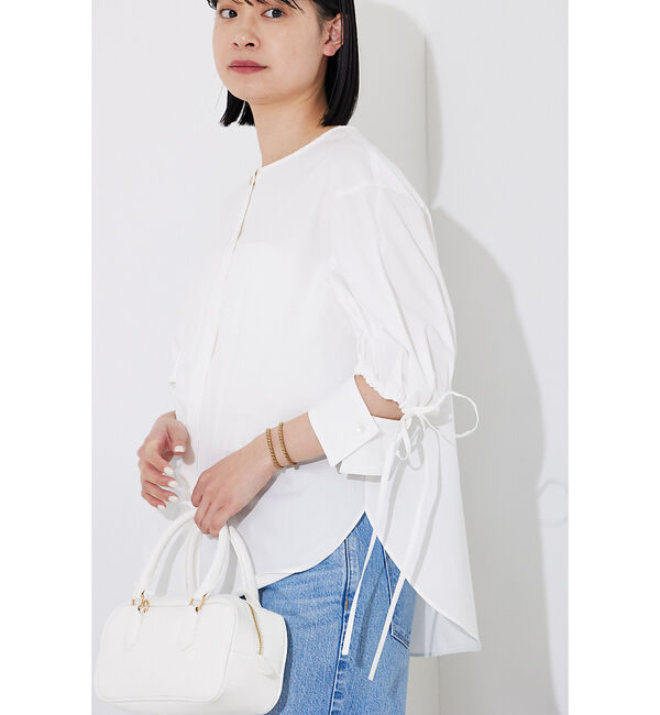 Rouge vif「スラッシュカフス・パフ袖ブラウス」|シャツ・ブラウス|