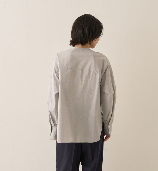 Rouge vif「コットンチェックリボンブラウス」|シャツ・ブラウス|