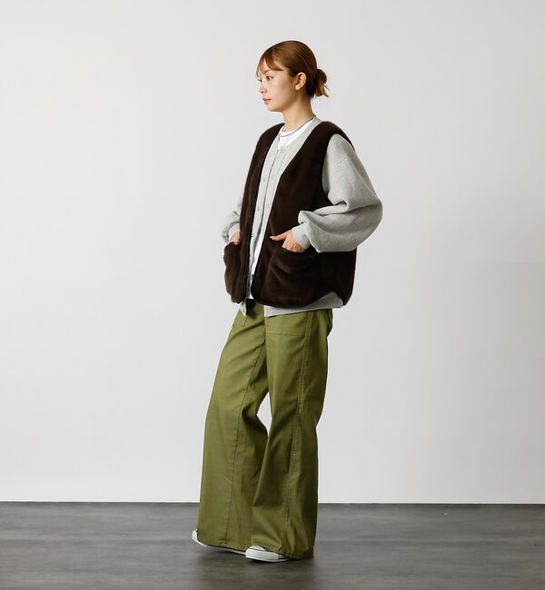 Rouge vif「【SOMETHING/サムシング】サマーベイカーパンツ ワイド / SUMMER」|デニム|