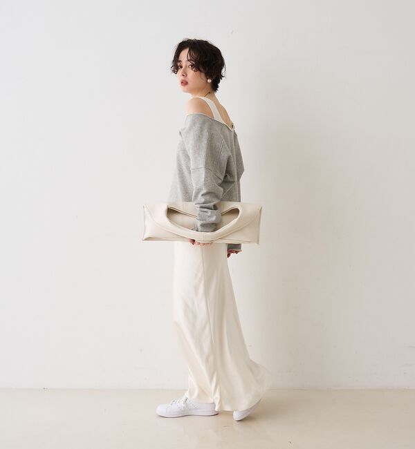 Rouge vif「【CHIMERE/シメール】レザーワイドワンハンドル」|ハンドバッグ|