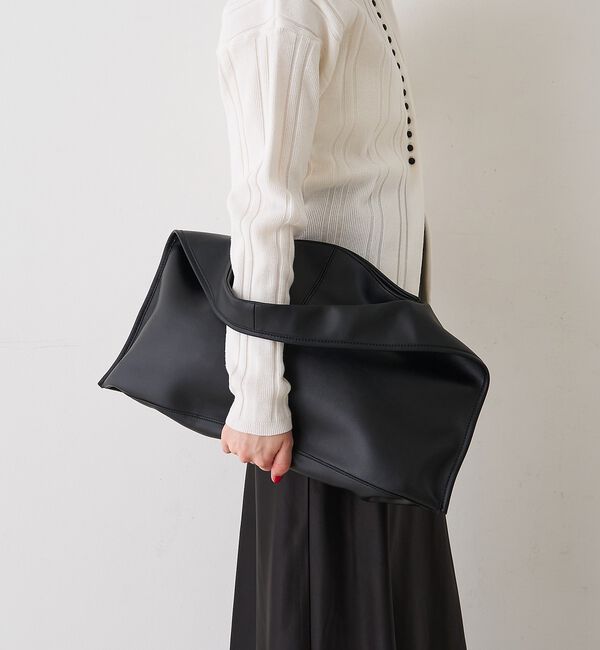 Rouge vif「【CHIMERE/シメール】レザーワイドワンハンドル」|ハンドバッグ|