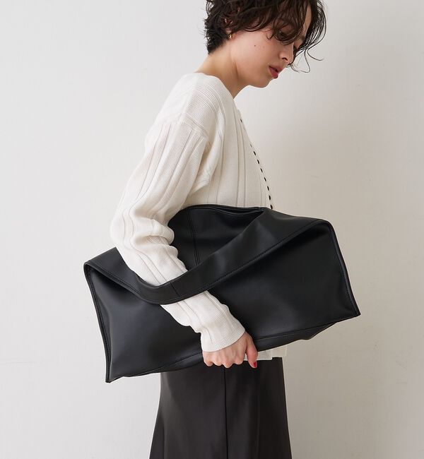 Rouge vif「【CHIMERE/シメール】レザーワイドワンハンドル」|ハンドバッグ|