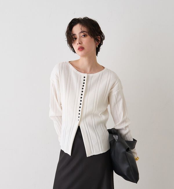 Rouge vif「【CHIMERE/シメール】レザーワイドワンハンドル」|ハンドバッグ|