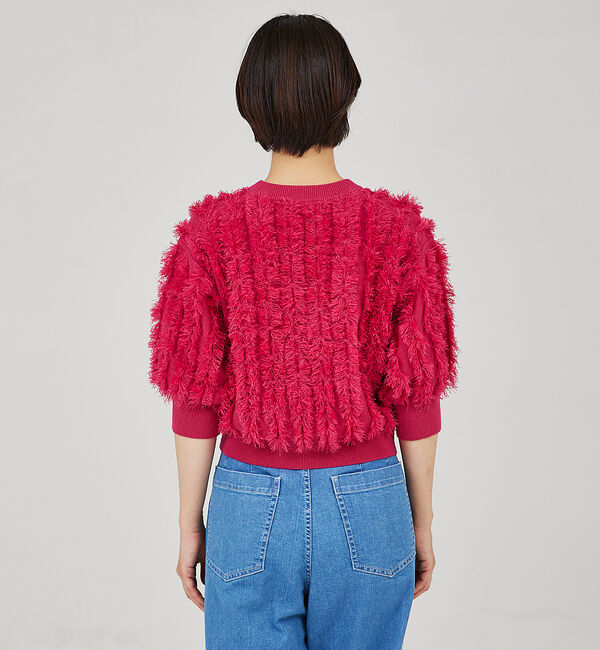 qualite「フリンジニットプルオーバー」|ニット・セーター|