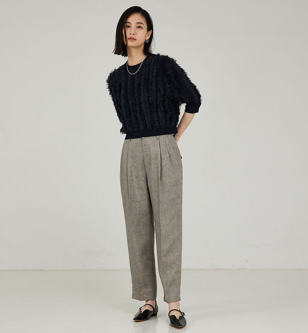 qualite「フリンジニットプルオーバー」|ニット・セーター|