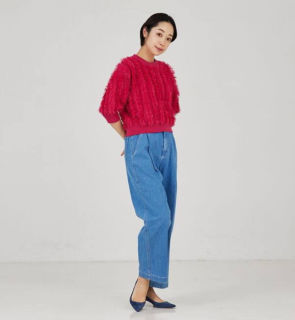 qualite「フリンジニットプルオーバー」|ニット・セーター|