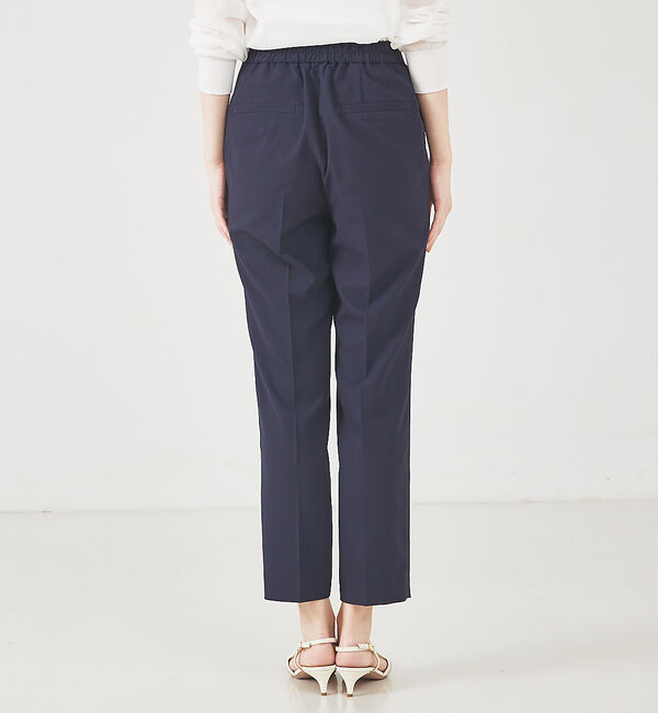 qualite「サッカーストライプタックテーパードパンツ」|その他|