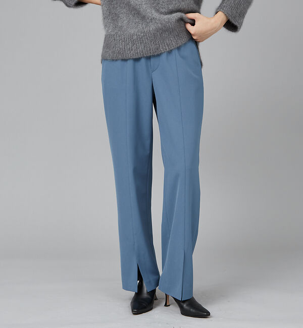 qualite「【WEB限定】2WAYストレッチセンターベンツパンツ」|その他|ブルー