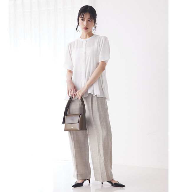 qualite「フレアーパネルブラウス」|シャツ・ブラウス|