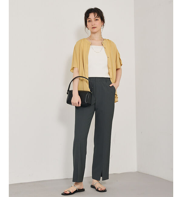 qualite「フレアーパネルブラウス」|シャツ・ブラウス|