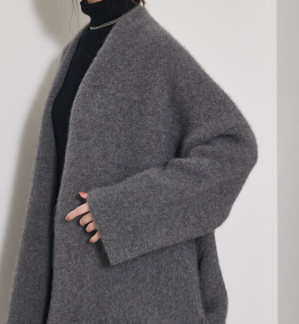 qualite「【CLASSY.お仕事名品Award受賞】フォックスウールガウン」|カーディガン|