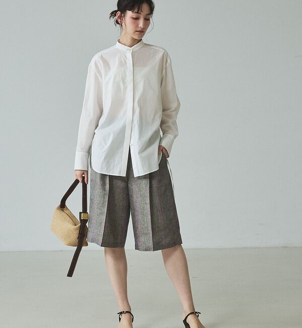 qualite「【大人のショートパンツ】ラメリネンショートパンツ/セットアップ対応」|その他|