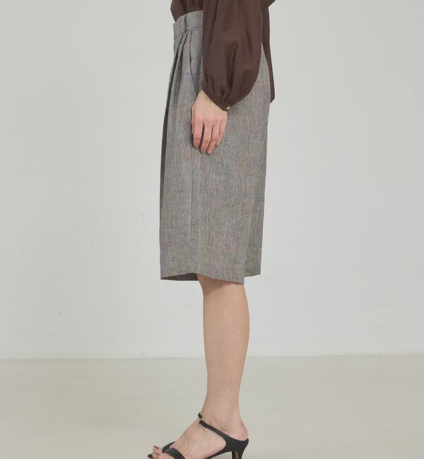 qualite「【大人のショートパンツ】ラメリネンショートパンツ/セットアップ対応」|その他|