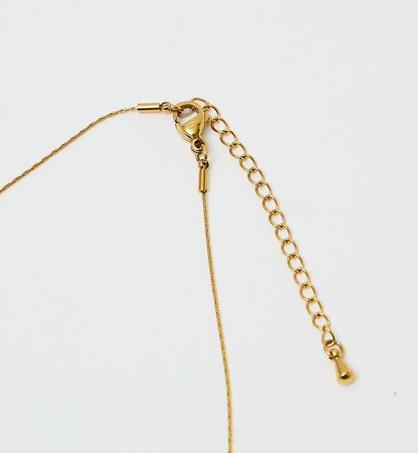 qualite「【ステンレス】バロックパールチャームネックレス」|ネックレス|