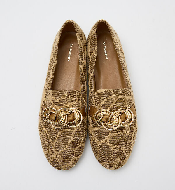 AU BANNISTER「【&ldquo;めめの暮らし&rdquo;さんご紹介】チェーンモチーフローファー」|ローファー|