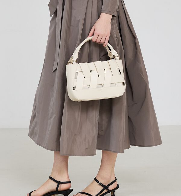 LOWELL things「Latti/レザー2WAYミニショルダーバッグ」|かごバッグ|