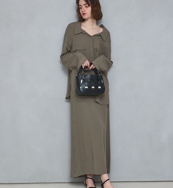 LOWELL things「Latti/レザー2WAYミニショルダーバッグ」|かごバッグ|