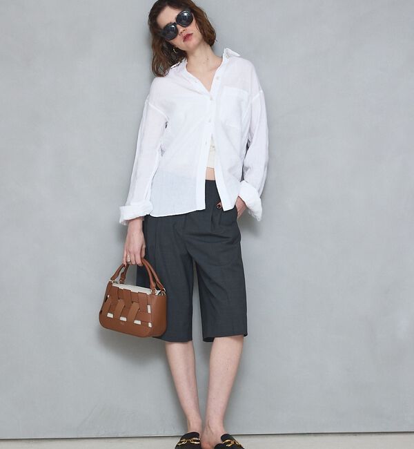 LOWELL things「Latti/レザー2WAYミニショルダーバッグ」|かごバッグ|