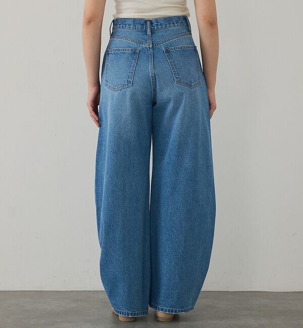 abahouse mavie「【追加生産決定！】ウォッシュドバレルジーンズ【予約】」|デニム|