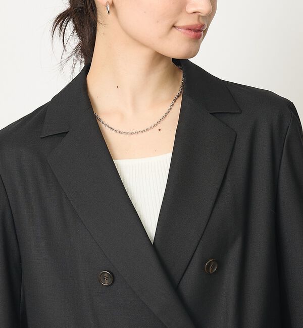 abahouse mavie「【セットアップ対応】ライトメランジダブルジャケット/長袖/シーズンレス」|その他|