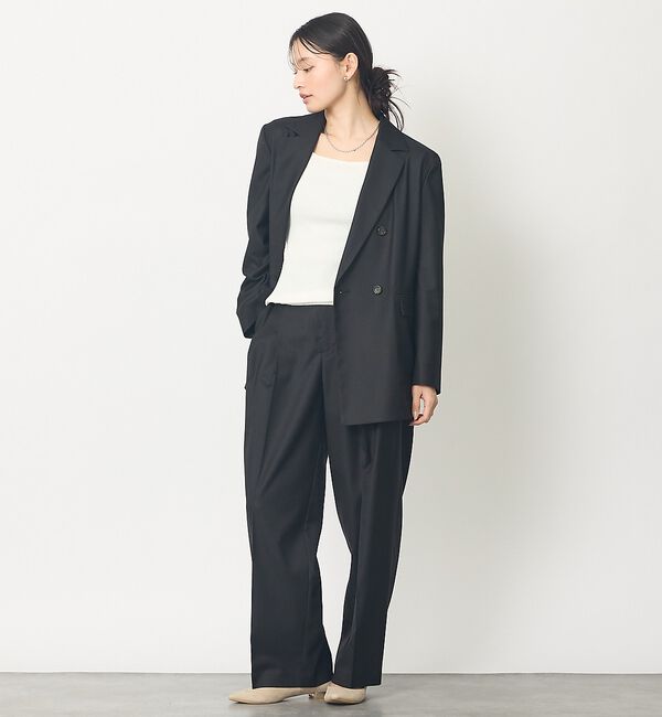 abahouse mavie「【セットアップ対応】ライトメランジダブルジャケット/長袖/シーズンレス」|その他|