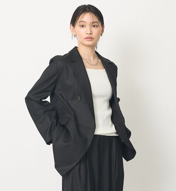 abahouse mavie「【セットアップ対応】ライトメランジダブルジャケット/長袖/シーズンレス」|その他|