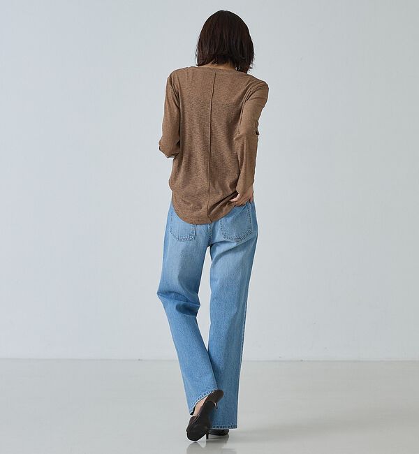 abahouse mavie「【ヘルシーな透け感】シアーフライスロンT」|Tシャツ・カットソー|