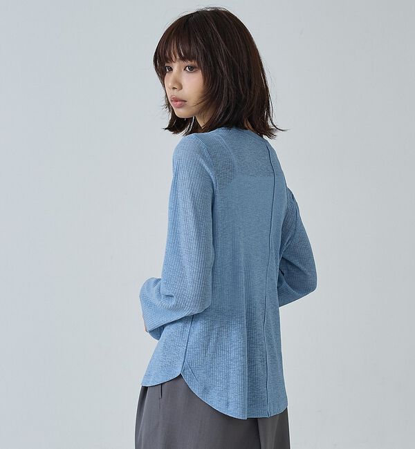 abahouse mavie「【ヘルシーな透け感】シアーフライスロンT」|Tシャツ・カットソー|