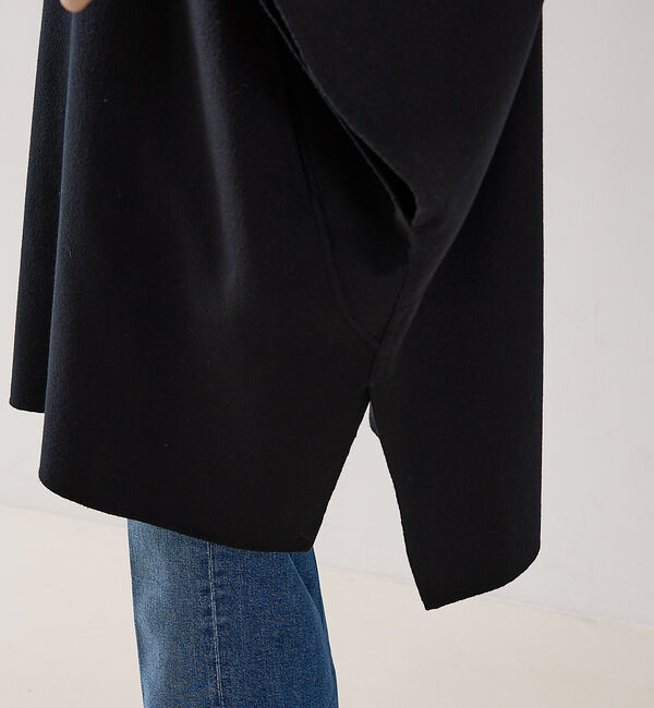 The Store by C' 「【COCUCA】リバーカラーケープ」|ノーカラーコート|