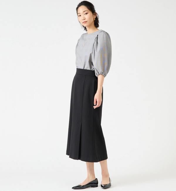 TIARA「タックショルダーボリュームスリーブリボンブラウス」|シャツ・ブラウス|