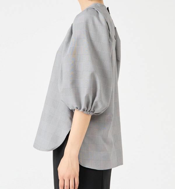 TIARA「タックショルダーボリュームスリーブリボンブラウス」|シャツ・ブラウス|