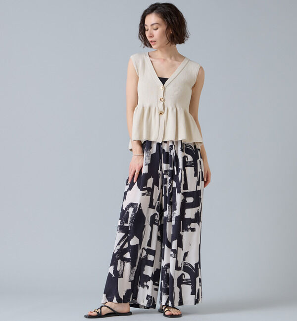 Liesse「ペプラムニットサマーベスト」|ニット・セーター|