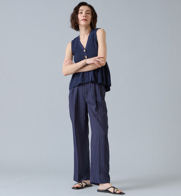 Liesse「ペプラムニットサマーベスト」|ニット・セーター|