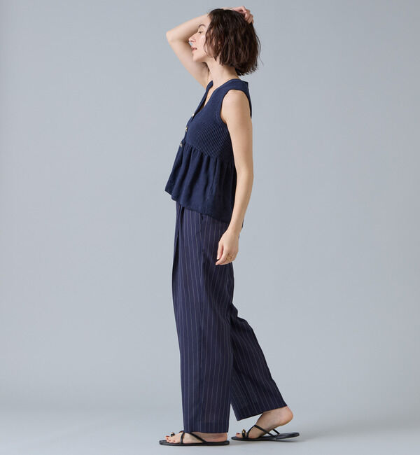 Liesse「ペプラムニットサマーベスト」|ニット・セーター|