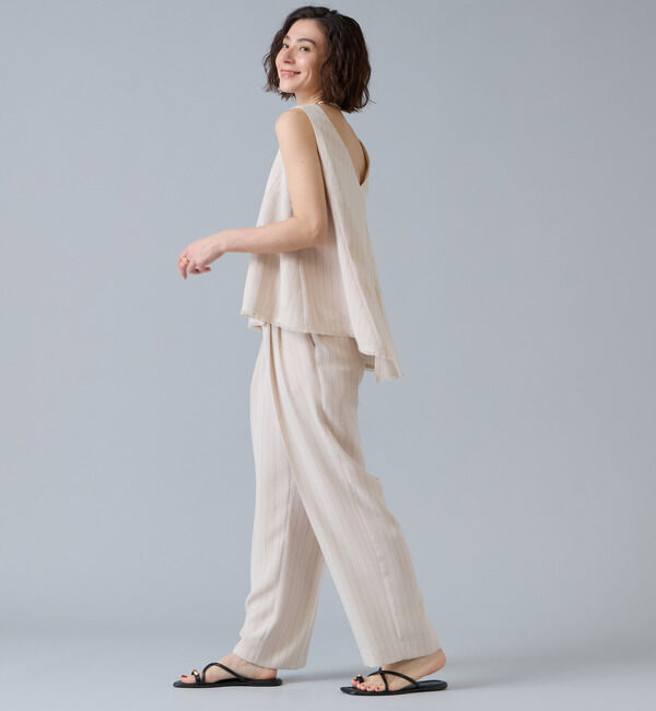 Liesse「麻調ノースリーブブラウス」|シャツ・ブラウス|