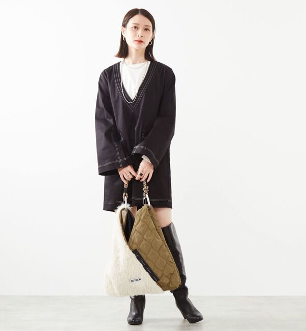 Soffitto「Vネックミニワンピース」|ワンピース|