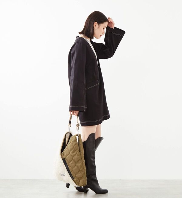 Soffitto「Vネックミニワンピース」|ワンピース|