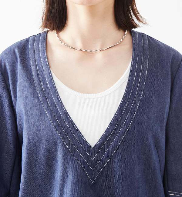 Soffitto「Vネックミニワンピース」|ワンピース|