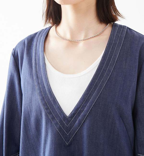 Soffitto「Vネックミニワンピース」|ワンピース|