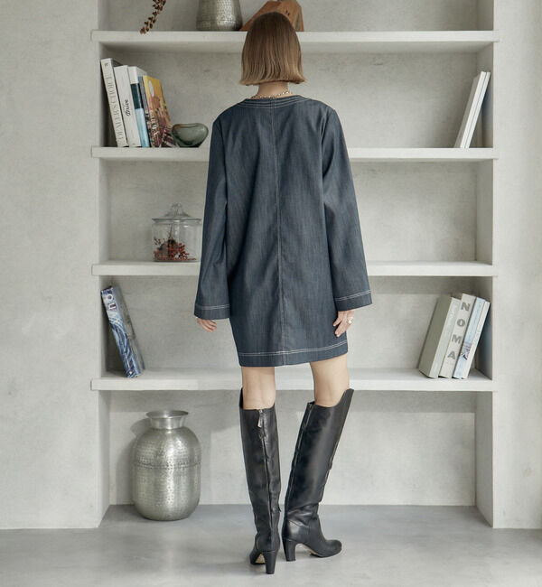 Soffitto「Vネックミニワンピース」|ワンピース|