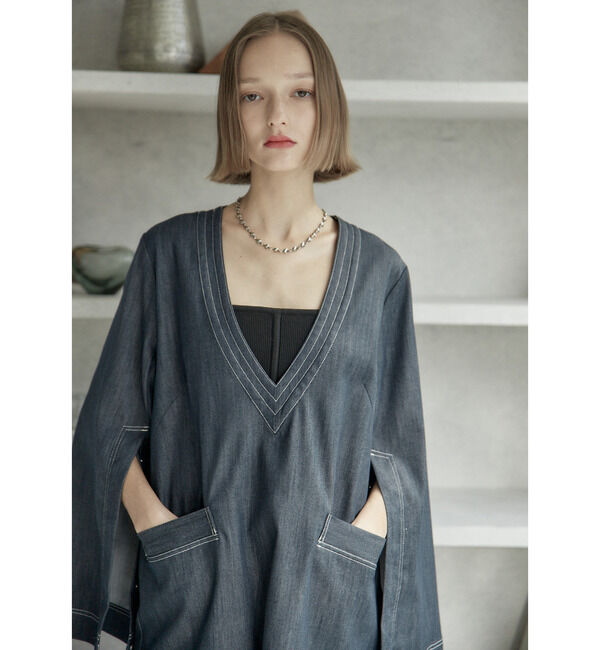 Soffitto「Vネックミニワンピース」|ワンピース|